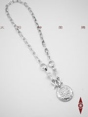 Handcrafted Sterling Silver Necklace – Tribal Sun Totem Pendant