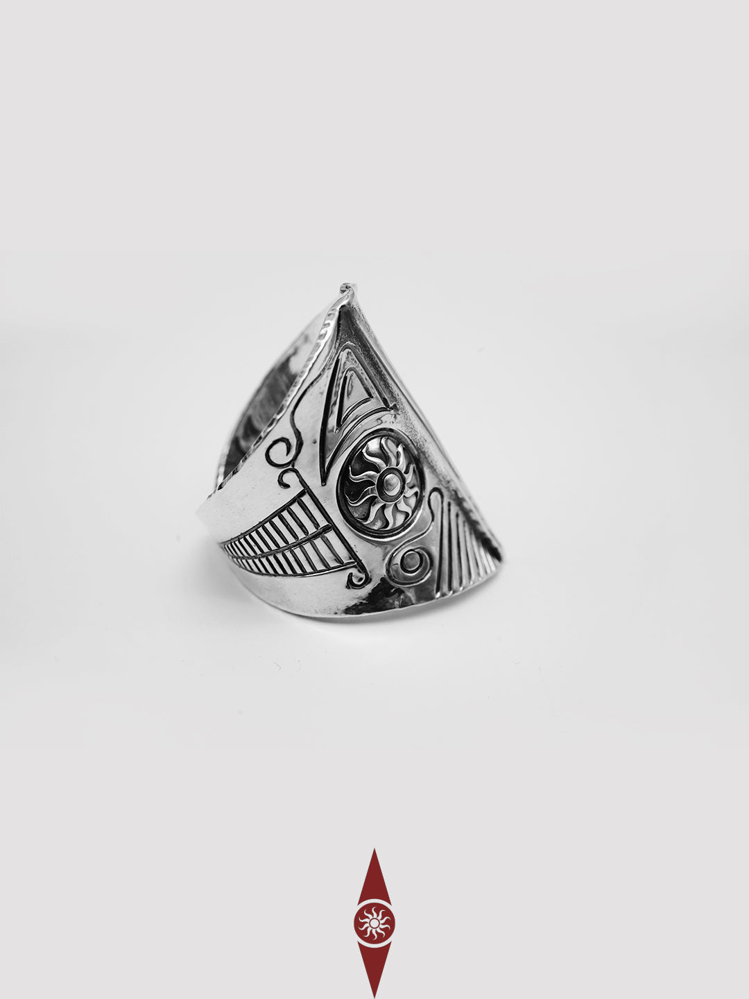 Sunbird Totem Adjustable Ring – Handcrafted in 925 Sterling Silver | Tribal Heritage Jewelry