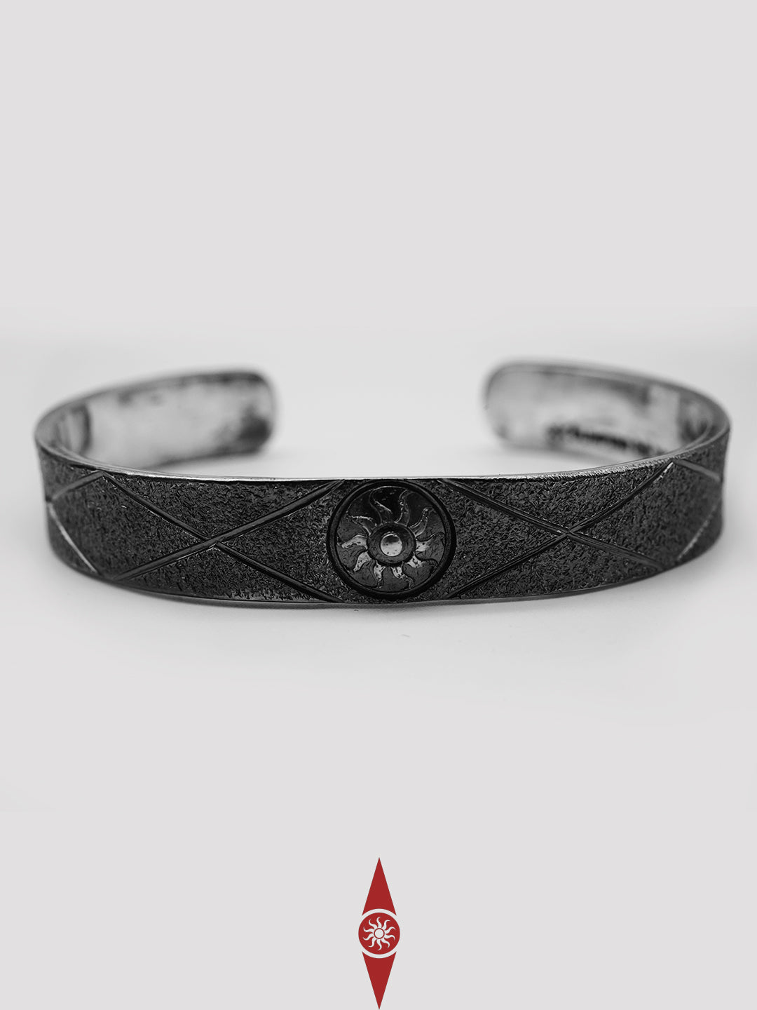 Handcrafted Sterling Silver Adjustable Bracelet – Tribal Sun Totem Inspired