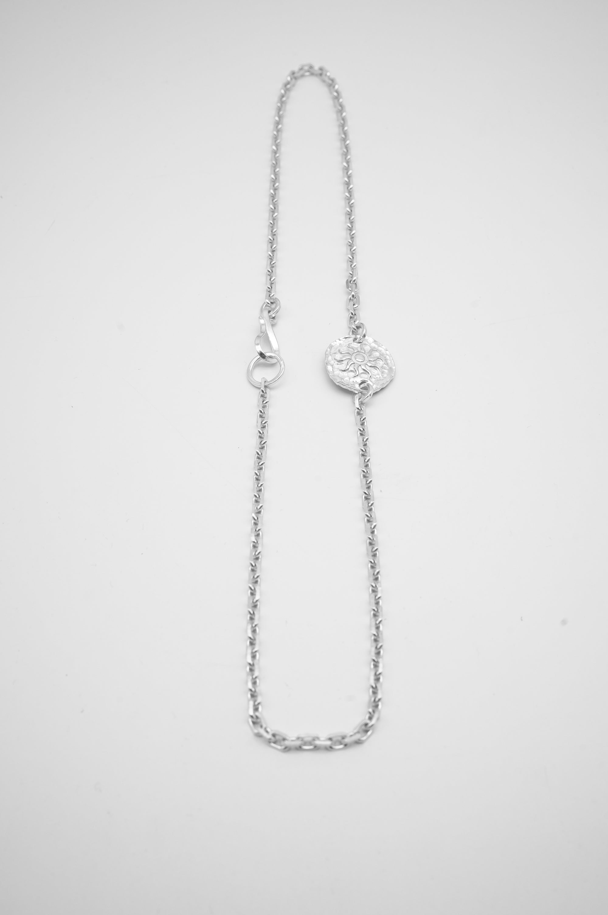 Handcrafted Sterling Silver Necklace – Sun Totem Design